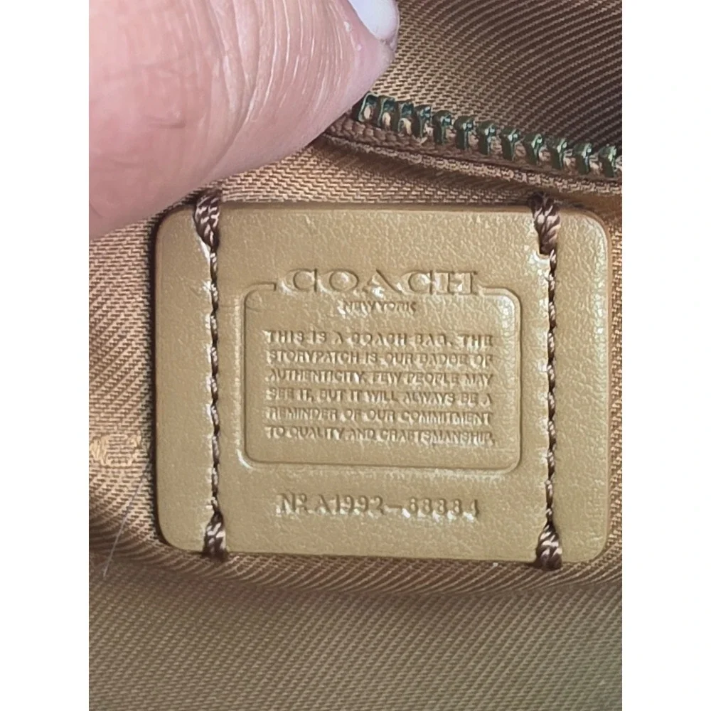 Coach Mini Dreamer 21 Patchwork Signature Canvas Leather Satchel Bag A1992-88884